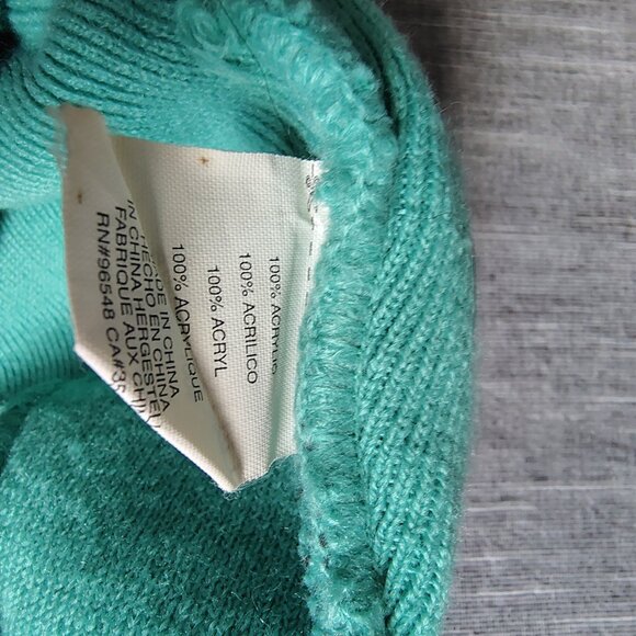 Oakley Pom Beanie Hat Adult Blue Green Acrylic - Picture 6 of 7